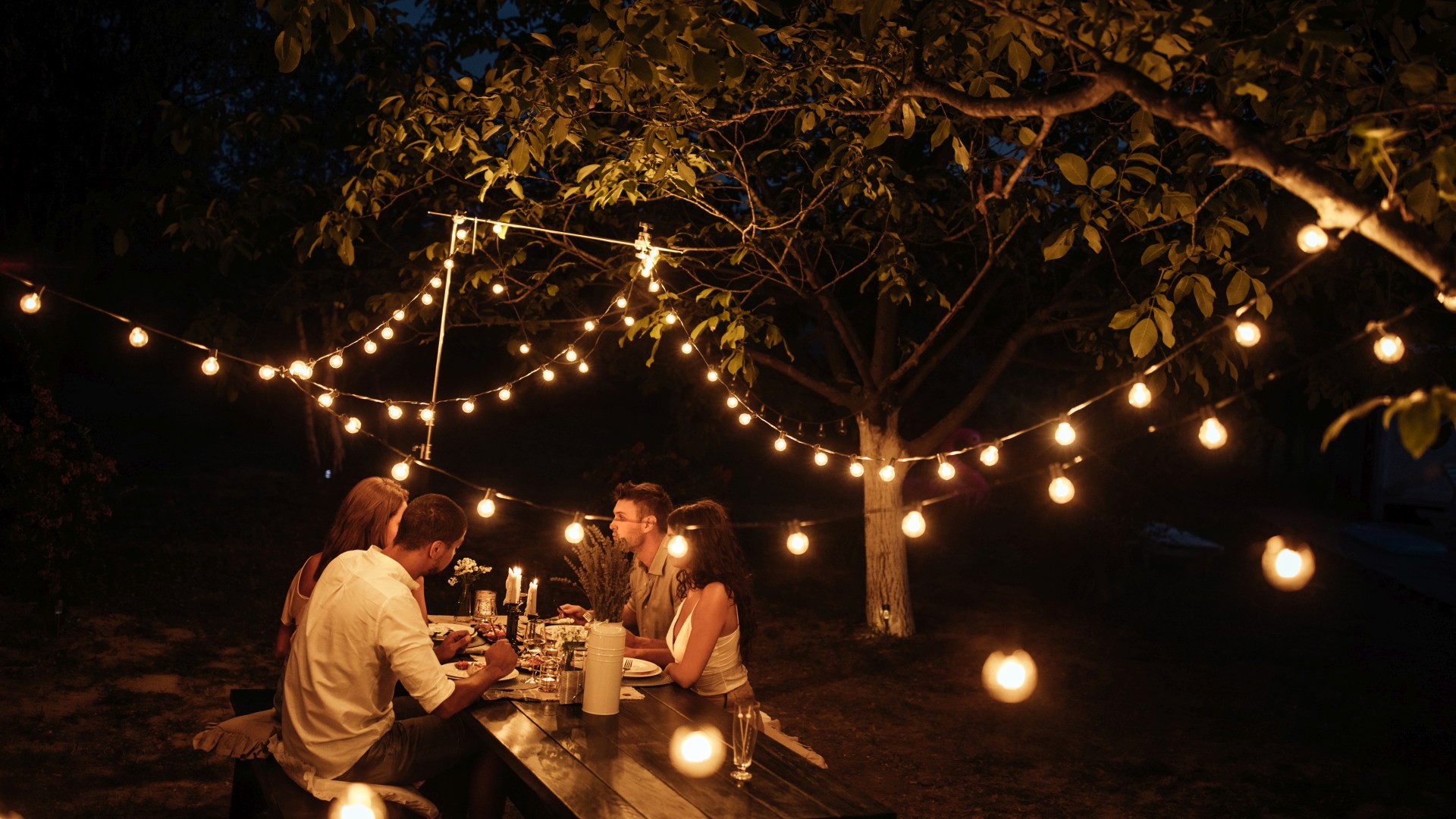 Romantic open air dinner